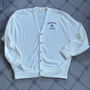 Vintage Classic Cream Men's Sophomore Eagles Cardigan
